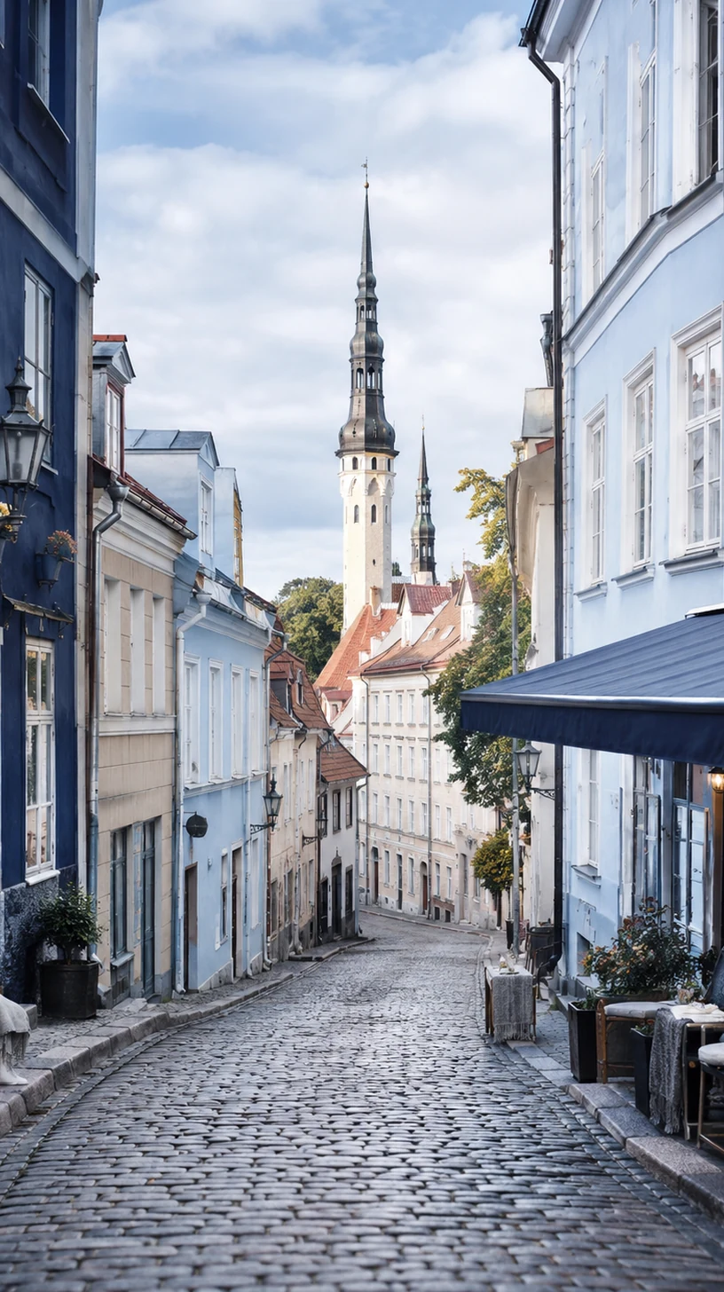 Tallinna siluett ja vanalinna tornid